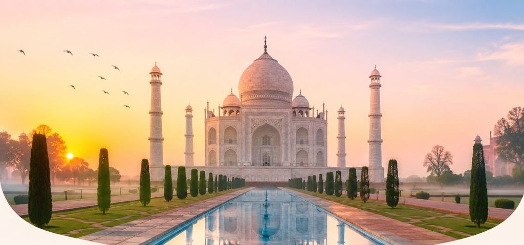 Visiting the Taj Mahal at Sunset Visiting the Taj Mahal at Sunset